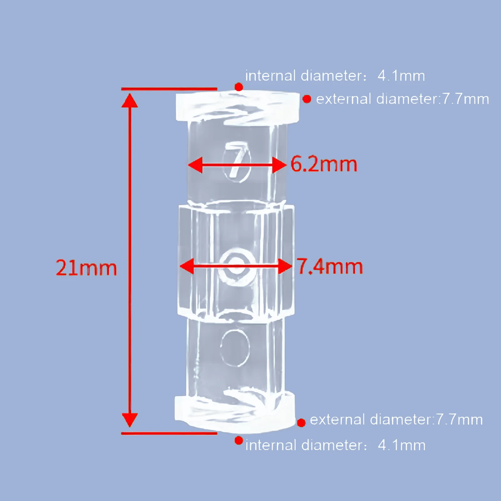 Transparent Coupler Luer clear coupler Clear Female to Female Coupler Luer Syringe Connector thread conversion straight through