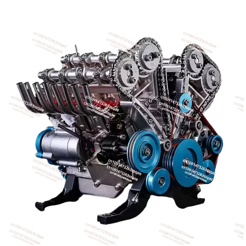 DIY V8 engine model metal mechanical engine science experiment physics toy gift decoration teaching