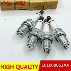 4pcs PFR6Q 101000063AA Spark Plugs Fit For Volkswagen V W Golf Jetta Fit For Audi TT A