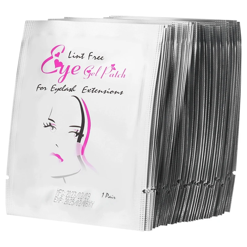 

50 Pairs Eyelash Extension Under Gel Eye Pads Non-woven Patches Make-Up