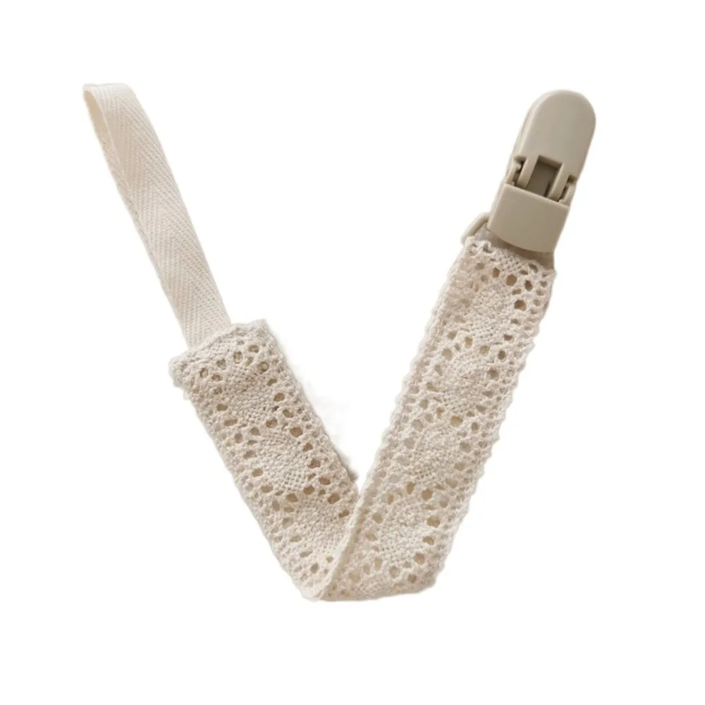 

Lace Baby Cloth Pacifier Chain Adjustable Teether Toys Straps Soother Holder Dummy Clips Floral Nipple Holder Clips Children