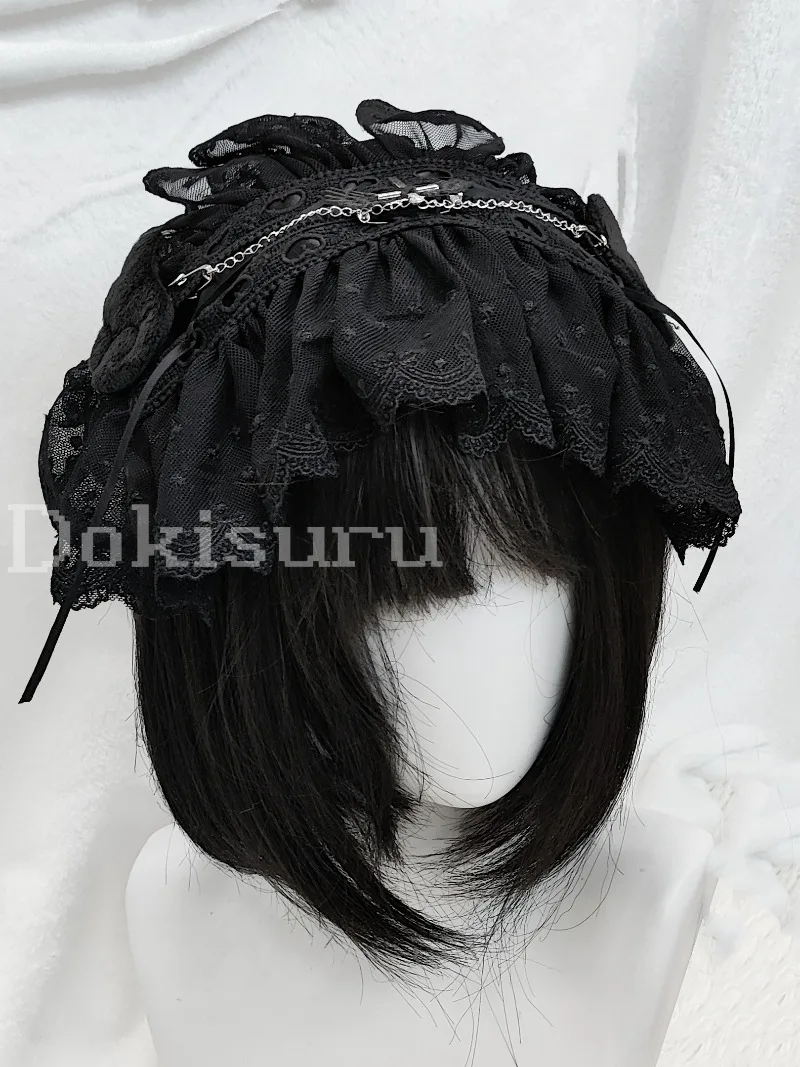 الأصلي الجديد اليابانية Rojita نمط الملاك الألغام سلسلة SC عقال لوليتا العروس ثقافة فرعية 2D الحلو لطيف هيرباند إكسسوارات الشعر #6