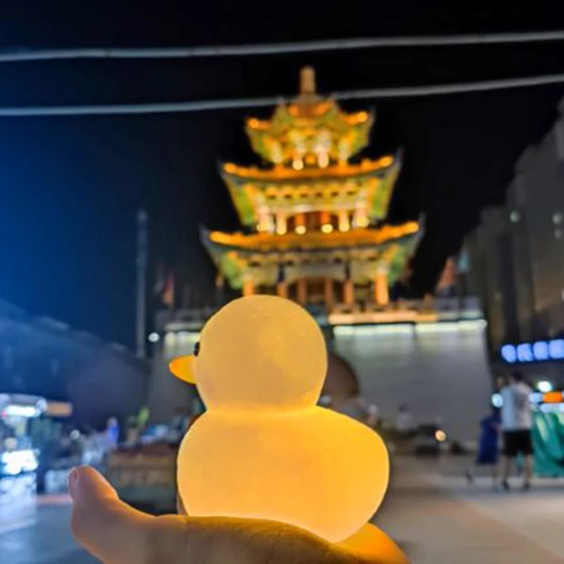 Big Duck Night Light Bedroom Decorative Light Button Battery Powered Moonlight Light Gift Decorative Light