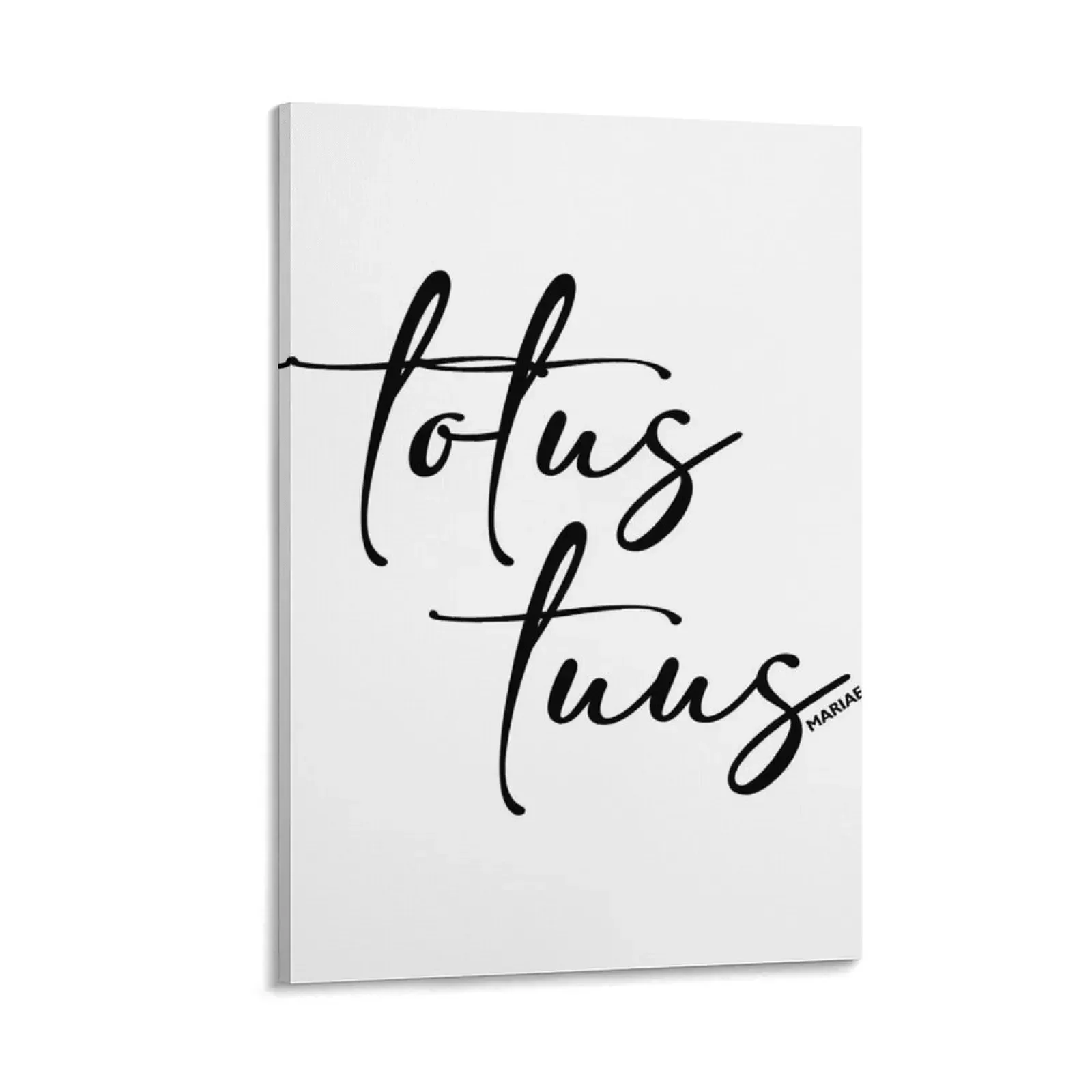 

Totus Tuus Mariae Canvas Painting decorative wall poster bedroom decor home decorations