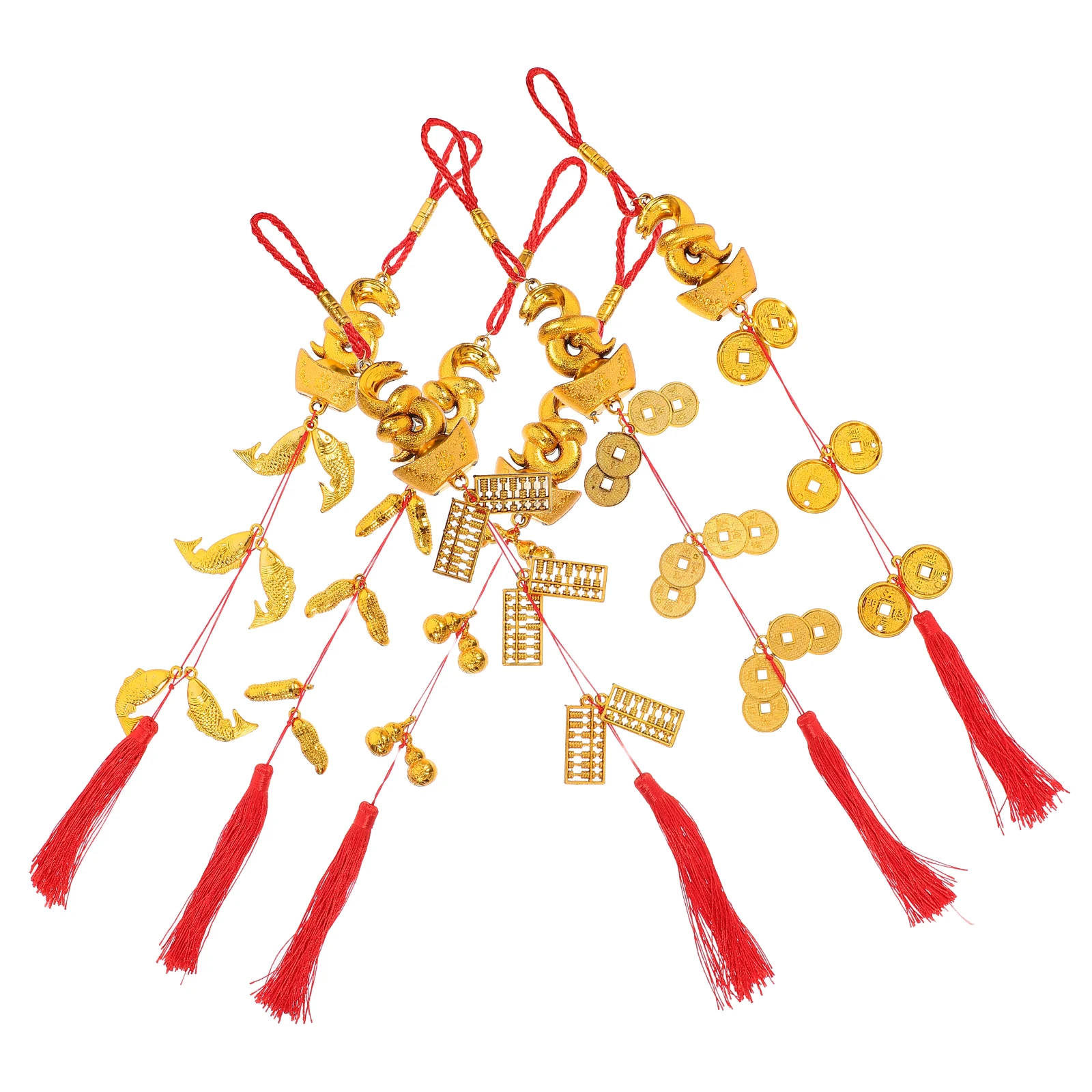 

Zodiac Yuanbao Snake Pendant Chinese Spring Festival Ornament Hanging New Year Decorations