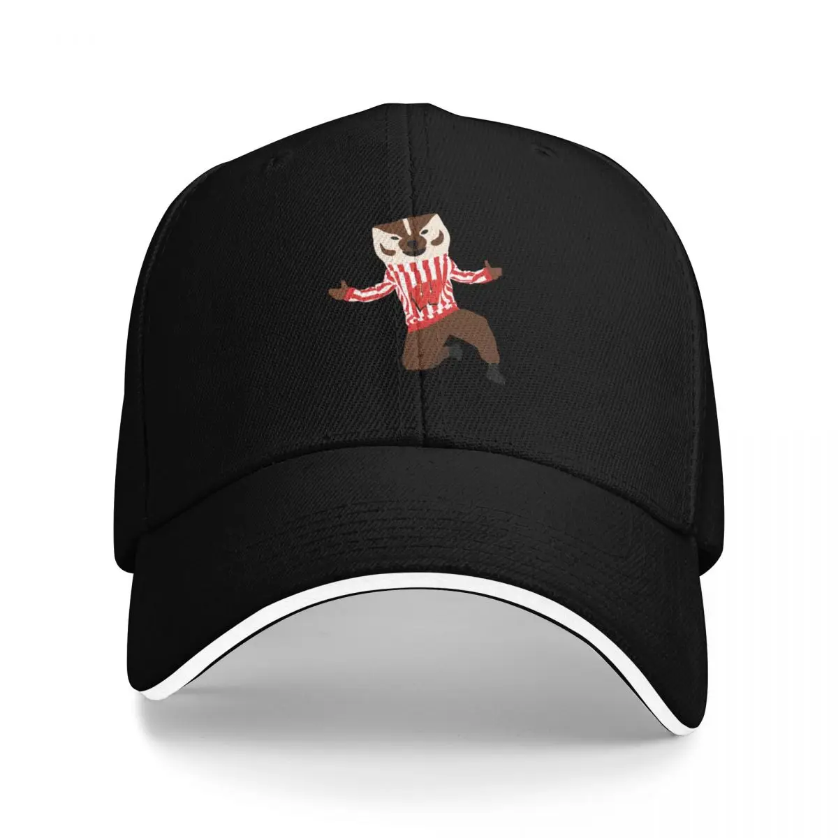 Bucky Badger - University of Wisconsin Baseball Cap funny hat Luxury Hat beach hat Designer Caps Women Men's