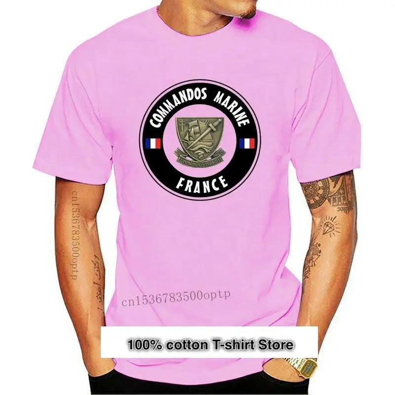 

Camiseta fresca para hombre, camisa "MARINE commdos" recto/verso-hubert trepel COS de penfentenyo, verano, 2024