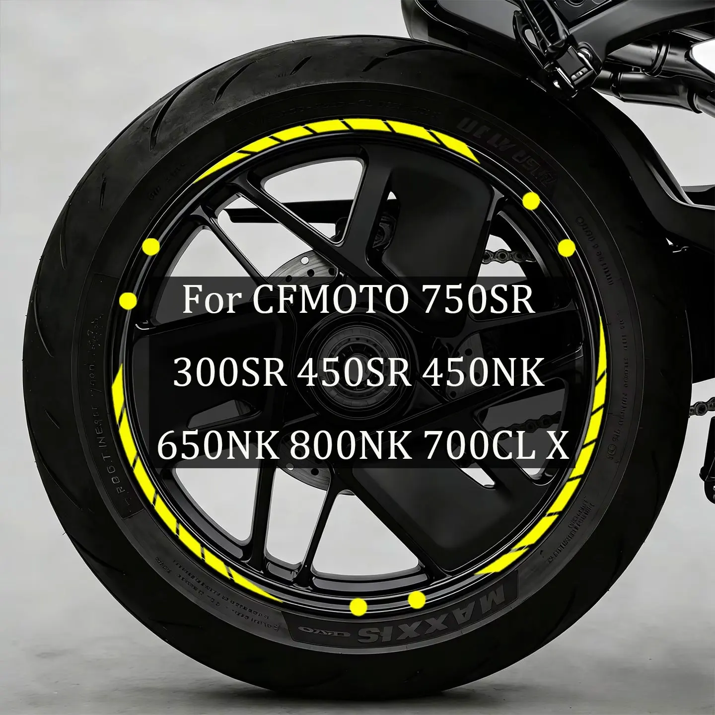 

Reflective Rim Sticker For CFMOTO 750SR 300SR 450SR 450NK 650NK 800NK 700CL X Universal Motorcycle Wheel Stripe Decals
