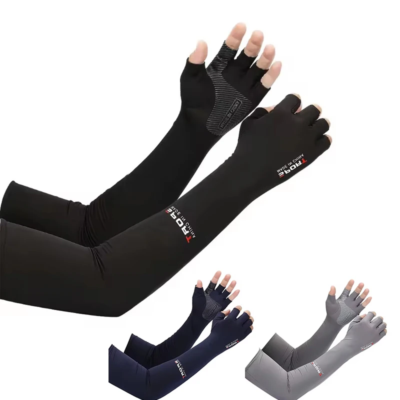 

Summer Driving Sunscreen Ice Sleeve Cooling Arm Sleeve Anti slip Arm Sleeve Outdoor Running Hiking Running Sleeve Cover