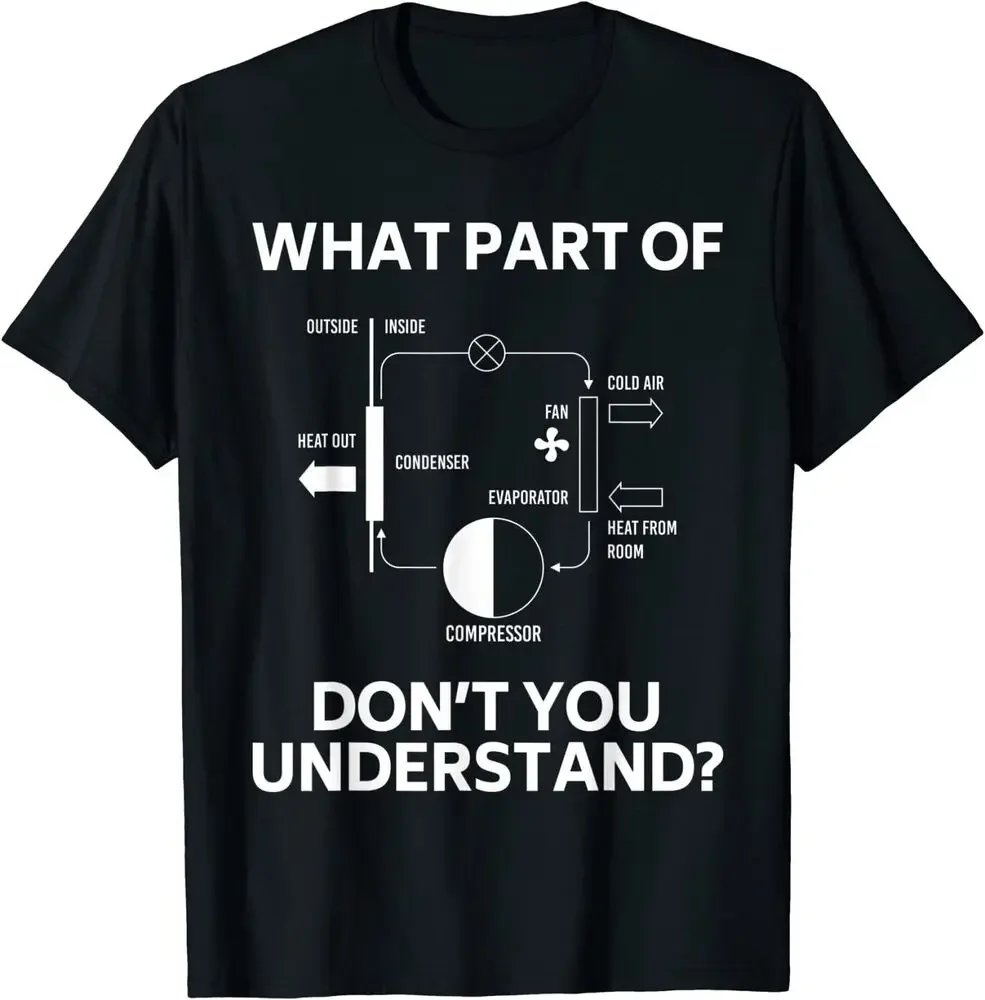 Cotton O-Neck Short Sleeve Casual Mens What Part Don\'t You Understand Funny HVAC Tech Technician Gift T-Shirt New 100% Cotton