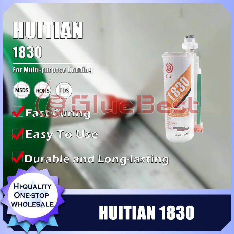 

HUITIAN 1830. Средство для отверждения акрила. Высокопрочная, быстрое склеивание и долговечная адгезия для промышленного применения. Оригинальный продукт.