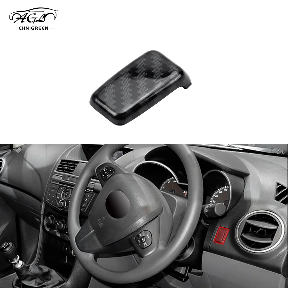 1pc ABS Carbon Fiber Color Standby Button Protective Cover Interior Decoration Sticker for Mazda BT-50 BT50 2010-2020