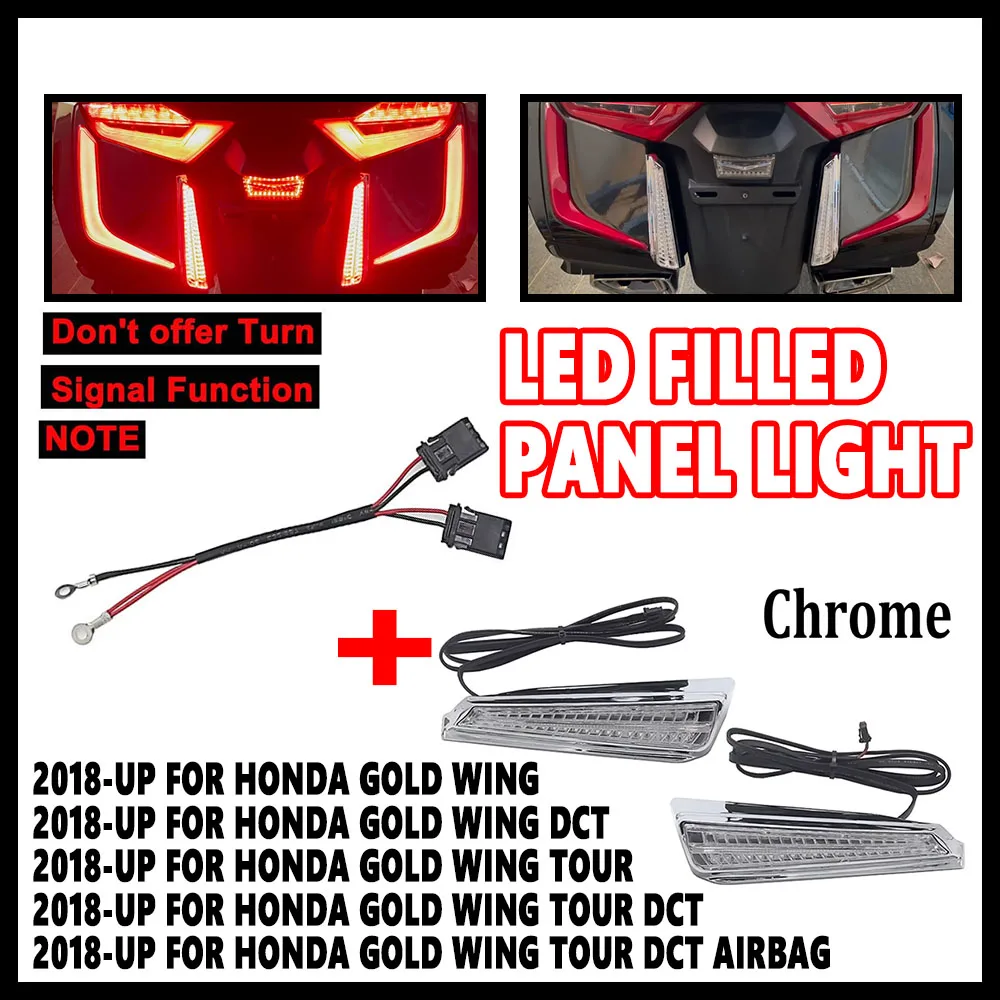 GL1800 NEW Motorcycler Accessory LED Filled Panel Light For Honda Goldwing Tour DCT Airbag 1800 F6B GL1800 2018 2019 2020 2021