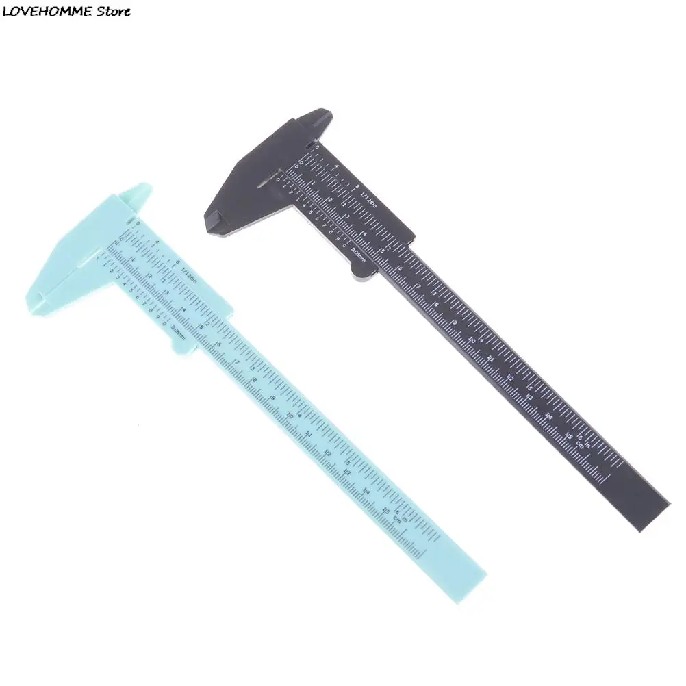 1PC 6 Inch 150mm Plastic Ruler Sliding Gauge Vernier Caliper Jewelry Measuring WHolesale Top Quality