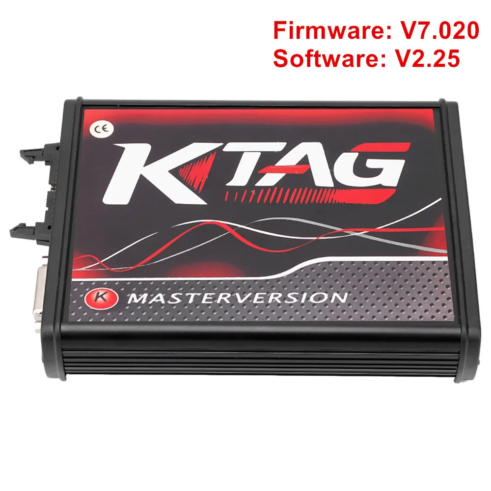 V2.25 ktag EU เวอร์ชั่นออนไลน์เฟิร์มแวร์ V7.020 ktag Master กับ PCB สีแดงไม่มีข้อจำกัดโทเค็น