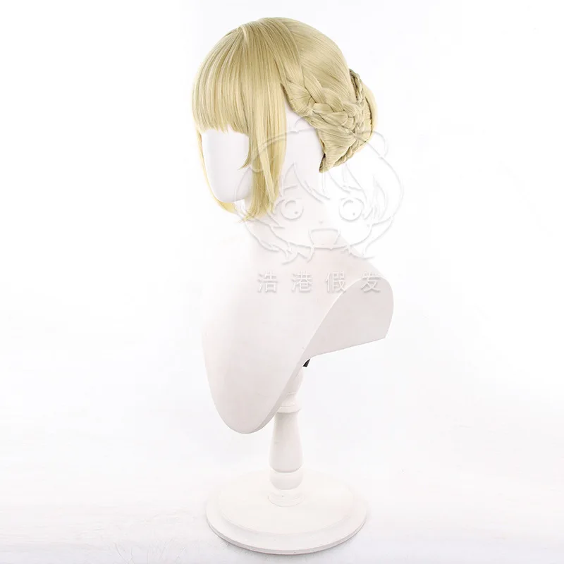 Evelyn Chevalier Cosplay Pruik Zenless Zone Zero Karakter Pruiken Vrouw Licht Goud Weave Bundels Haar Halloween Kostuum Accessoires