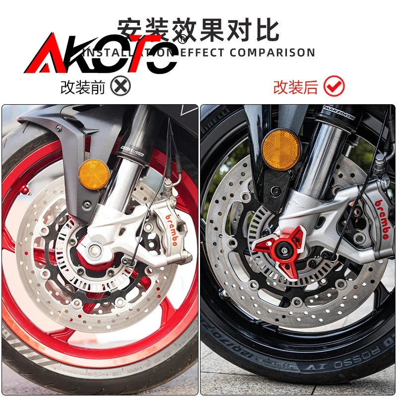 กันล้มล้อหน้า สำหรับ QJMOTOR Super SRK SRK921 921 RR 921RR Super921  ตัวกันล้มแกนล้อหลัง ป้องกันการล้ม