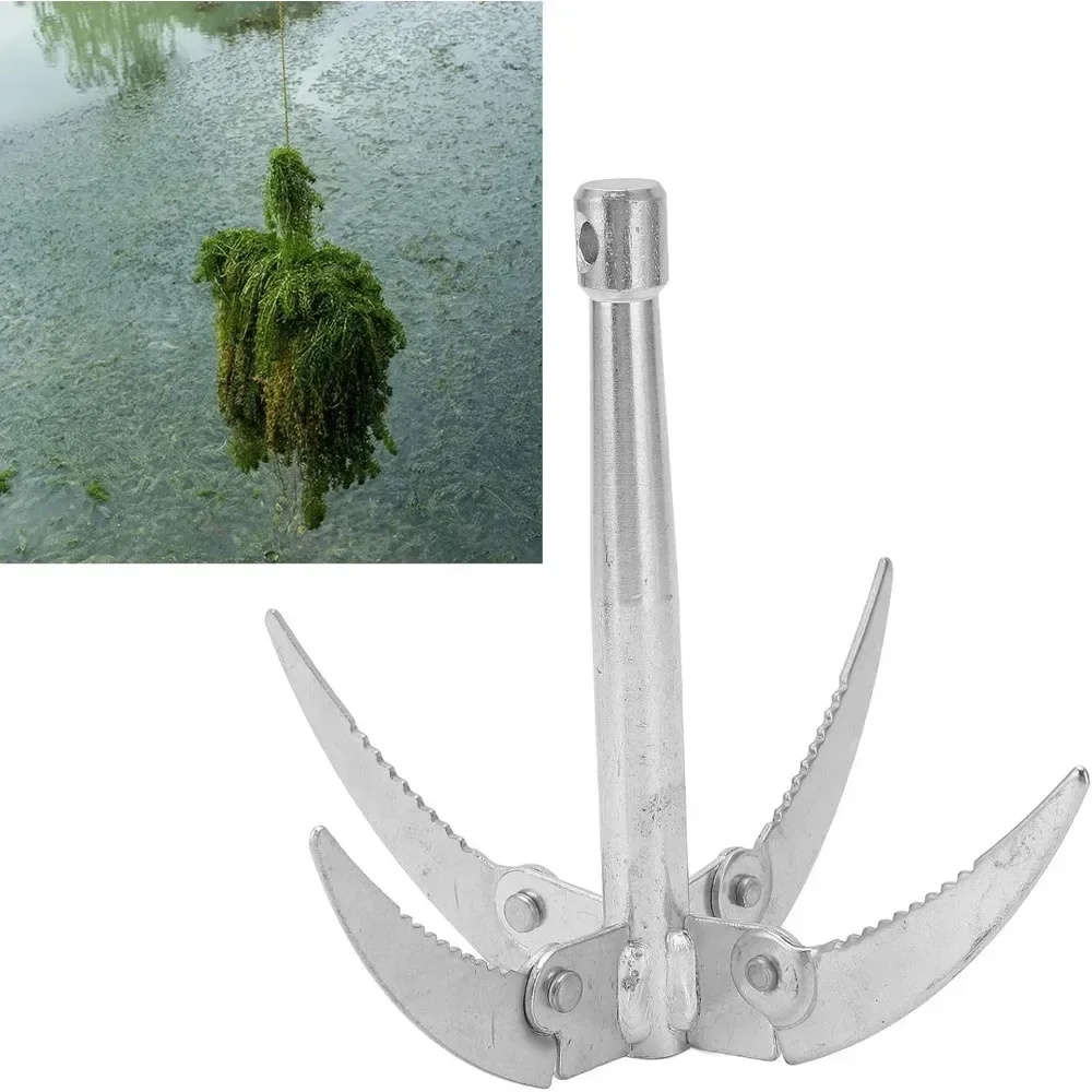 Weed Remover Tool, Foldable and Portable Stainless Steel Rust Resistance Rope Durable Weed Puller and Root Remover