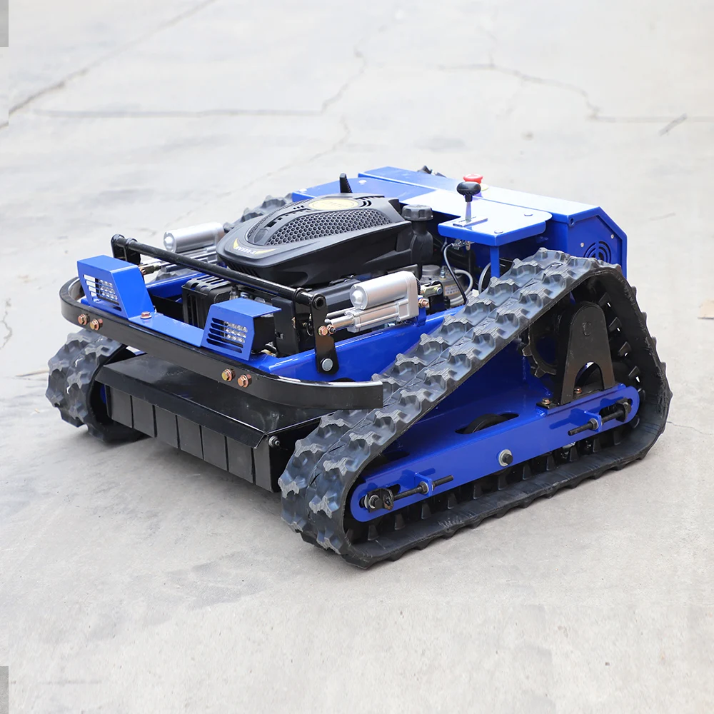 最も費用対効果の高いゼロターン芝刈り機、電動スタート付きロンシン452cc/ヤマハ452ccエンジン搭載のリモートコントロールクローラー式芝刈り機