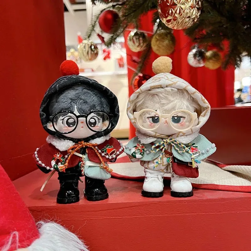 جمبسوت بغطاء رأس أخضر مطبوع ، موضة صبي وسيم رائع ، ملابس دمية قطيفة ، بدلة عيد الميلاد للعام الجديد ، هدية ملابس غير رسمية ، 10: