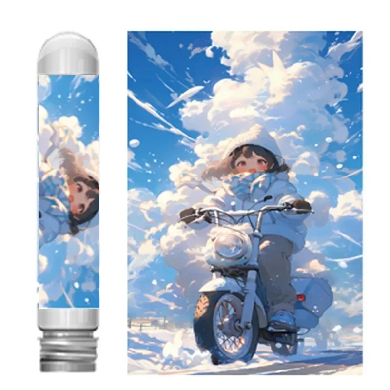 150PCS Mini Test Tube Warm Winter Cartoons Difficult Jigsaw Puzzle for Adult Decompression Toys Game Family Educational Toys
