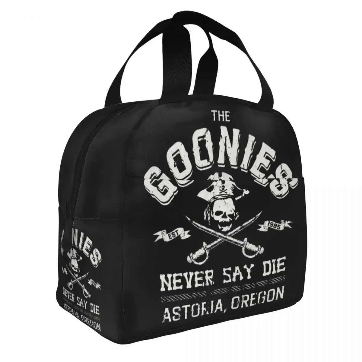 

The Goonies Vintage Circa 1985 Insulated Lunch Bags Thermal Bag Reusable Never Say Die Portable Tote Lunch Box School Travel