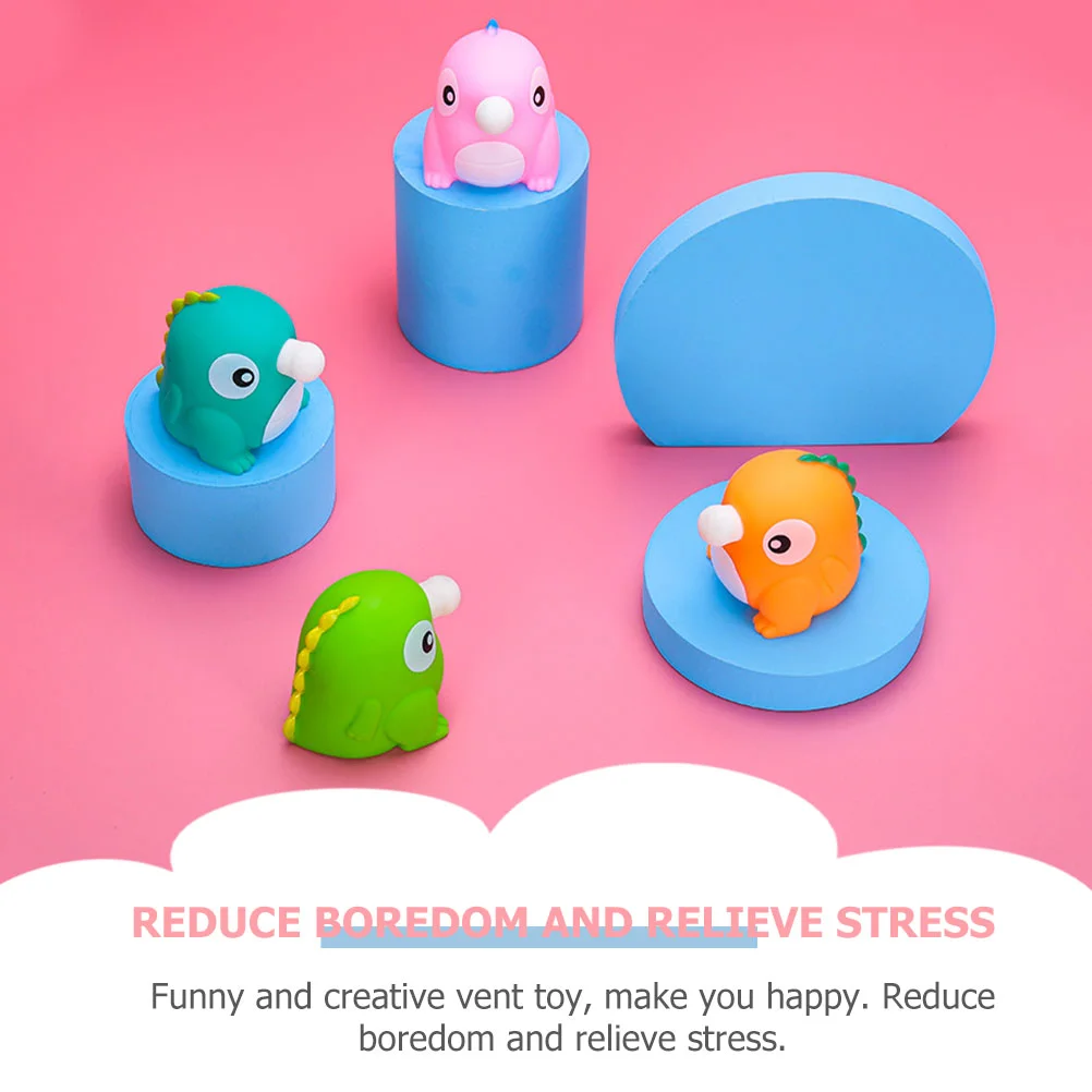 4-delige vent bal knijpen speelgoed speelgoed voor baby's drukontlasting dinosaurussen grappige prank dierenspeelgoed