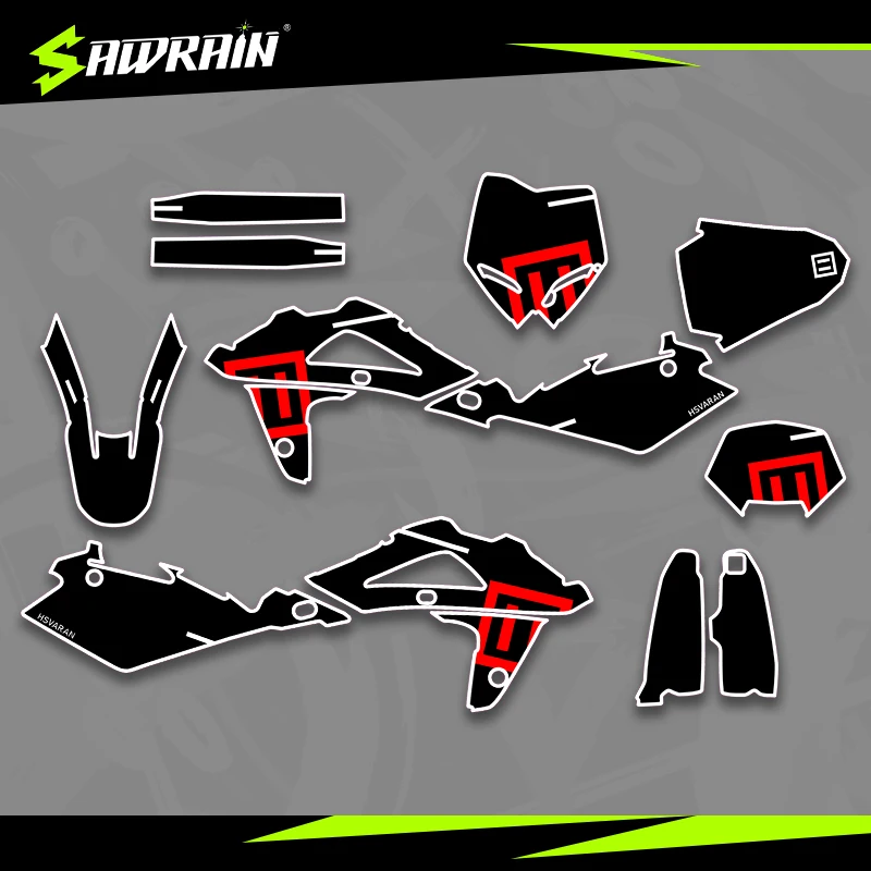 

Мотоциклетные графические фоны Sawrain, наборы наклеек для Husqvarna 05-07 TC TE WR 01