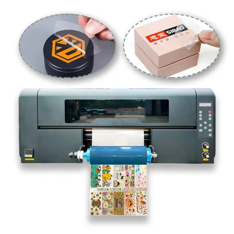 Cheap Price Uv Sticker Crystal Inkjet Uv Dtf Printer Crystal Sticker Printing High Speed Printing Machine