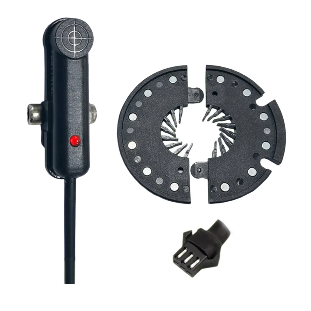 

Dual Hall Pedal Assist Sensor 12 Magnet Waterproof for Electric Bicycle with SM 3Pin Male Connector and 100cm Cable