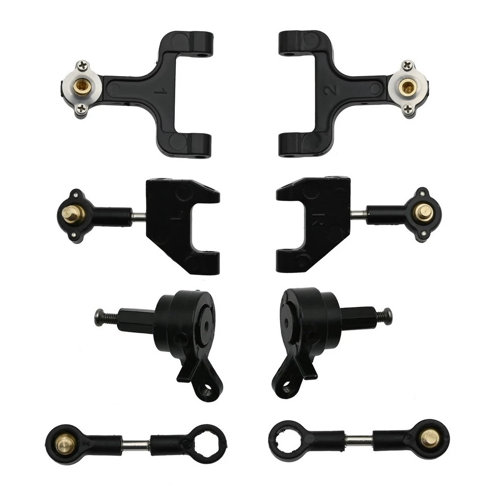 Juego de copas de dirección de brazo oscilante superior e inferior de Metal para WPL D12 D42 1/10 RC, piezas de actualización de coche, accesorios de repuesto