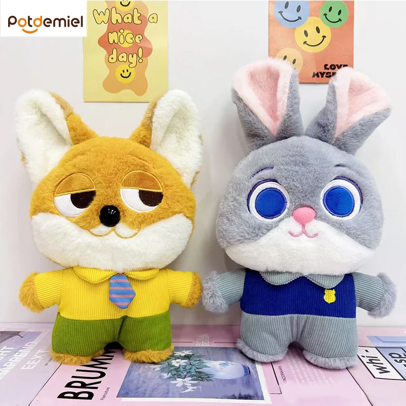 

12/25cm Japanese Cute and Cute Rabbit Pendant Plush Toy Judy Nick Doll Little Fox Bag Pendant Keychain Doll