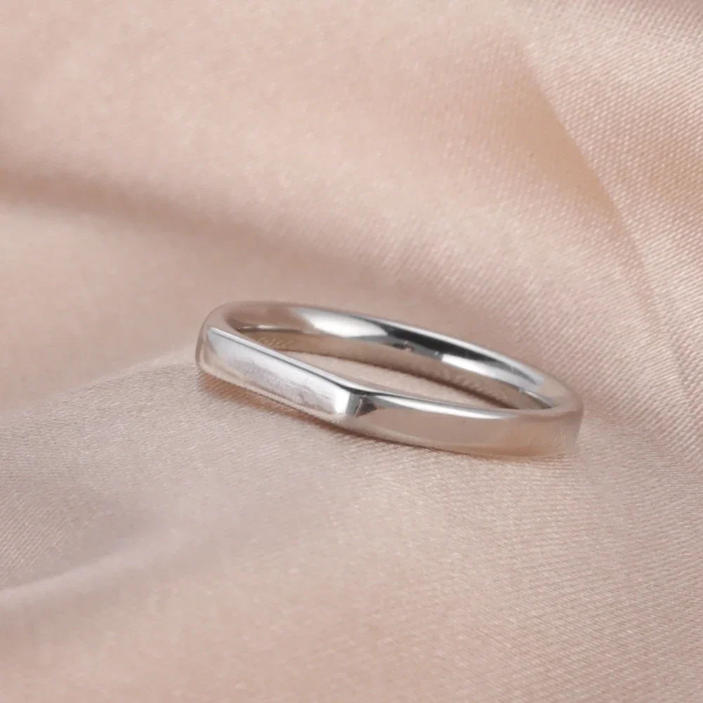 Skyrim Minimalist Signet Rings Women Men Stainless Steel Wide Rectangle Geometric Rings Fashion Wedding Jewelry Gift Wholesale