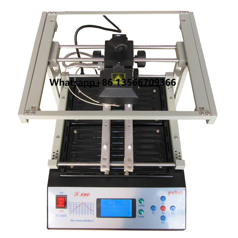 

Puhui T-890 BGA Rework Station for Notebook Computer Motherboard Repair Chips Electronic Reballing Station Infrared Curve Welder