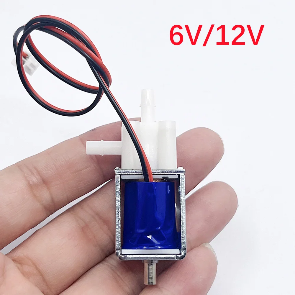 Válvula de controle de ar de três vias fechado normal aberta e normal de n/o n/c da mini válvula de solenóide elétrica de 3 vias da posição da c.c.