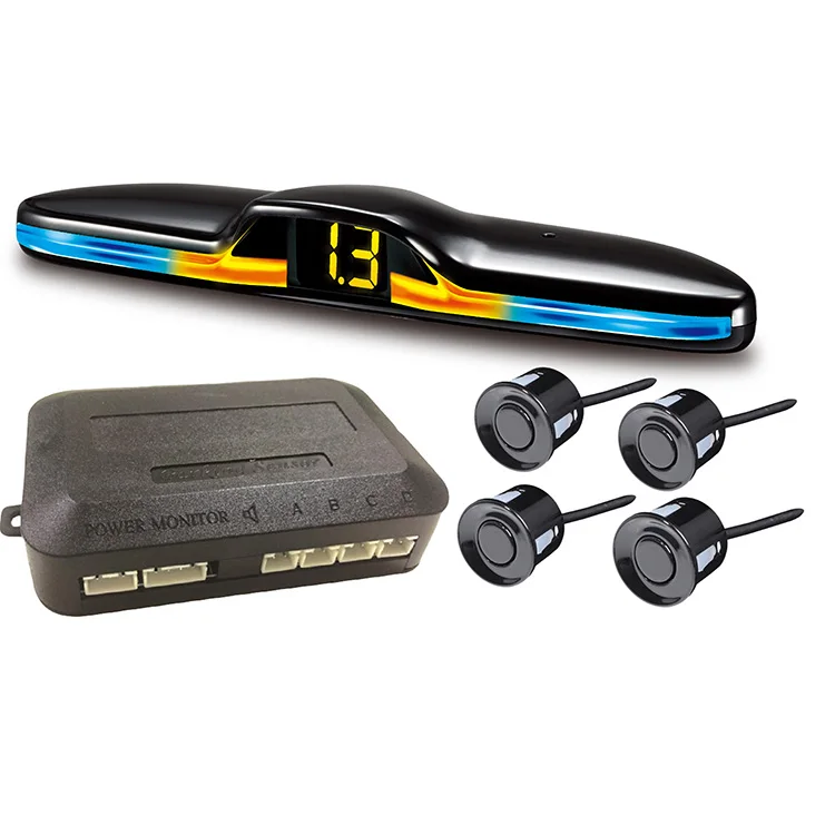 Car Reversing Radar Probe New LED Parking Sensor System Backlit Display Reversing Detection