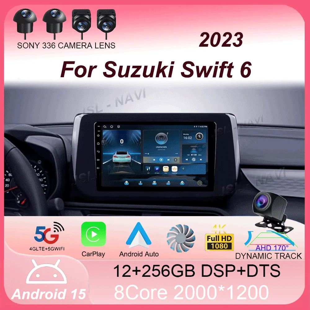 

Android 15 For Suzuki Swift 6 2023 Car Radio Multimedia Video Player Navigation stereo GPS No 2din 2 din dvd