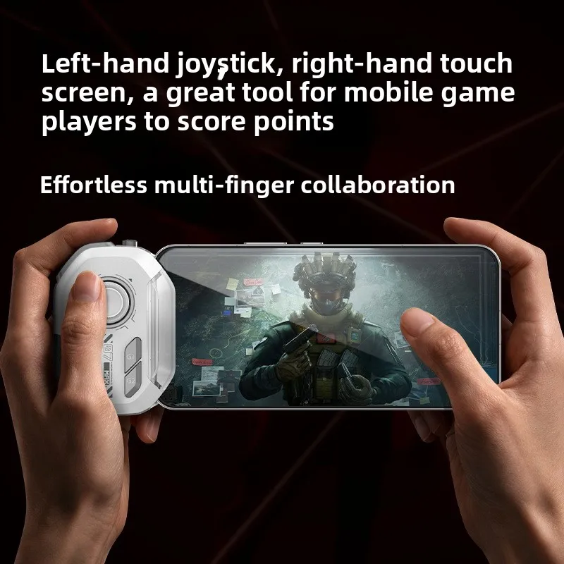 MB07 Wireless Mobile Game Controller With Shadow Buttons One-Click Combo Smart Gun Pressing Gamepad For iOS Android Mobile Games