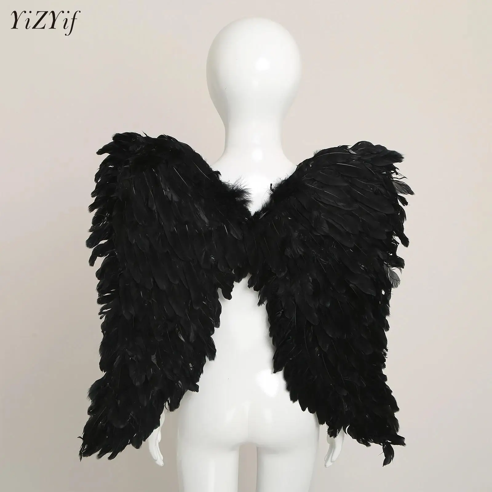 

Halloween Feather Wings Floating Angel Halloween Costume for Women Adults Kid Carnival Party Cosplay Princess Stage Show Dress