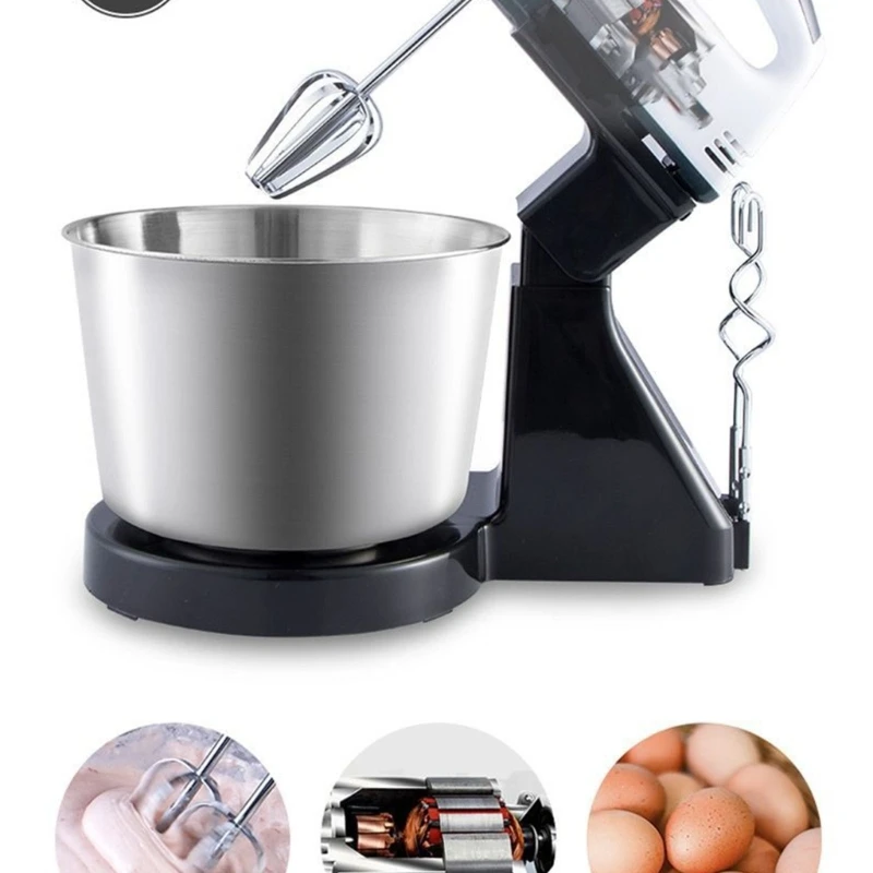 Nhà Bếp Máy Xay Sinh Tố Trứng Đánh Tự Động Bột Móc Máy Xay Thực Phẩm Dropshipping