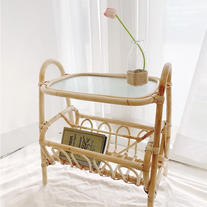 Nordisches Rattanregal