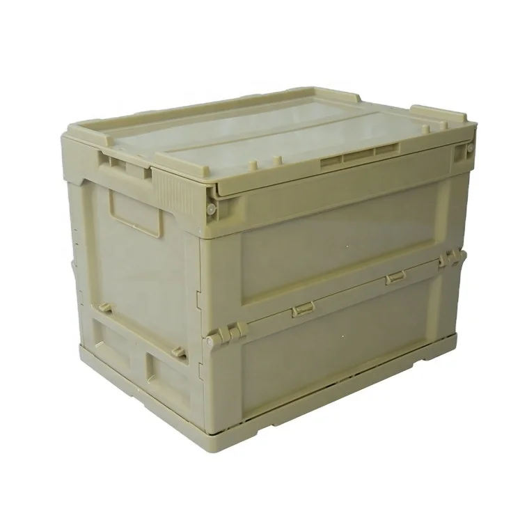

Manufacturer Household Use Solid Box 360x260x285 Mm PP Material Collapsible Bin Folding Plastic Storage Box With Attached Lid