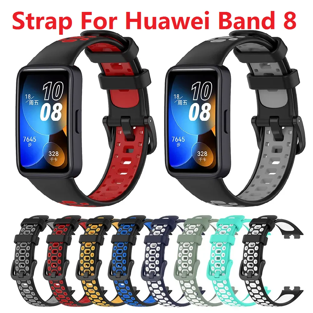 Silicone Strap For Huawei Band 8 SmartWatch Wristband For Huawei Band8 Straps Bracelet Sport Replacement Accessories