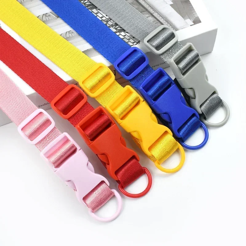 2/5Sets 20/25mm Colorful Bag Strap Side Clamp Fastener Release Buckle Nylon Webbing Connecting Ring Slider Adjust Belt Buckles