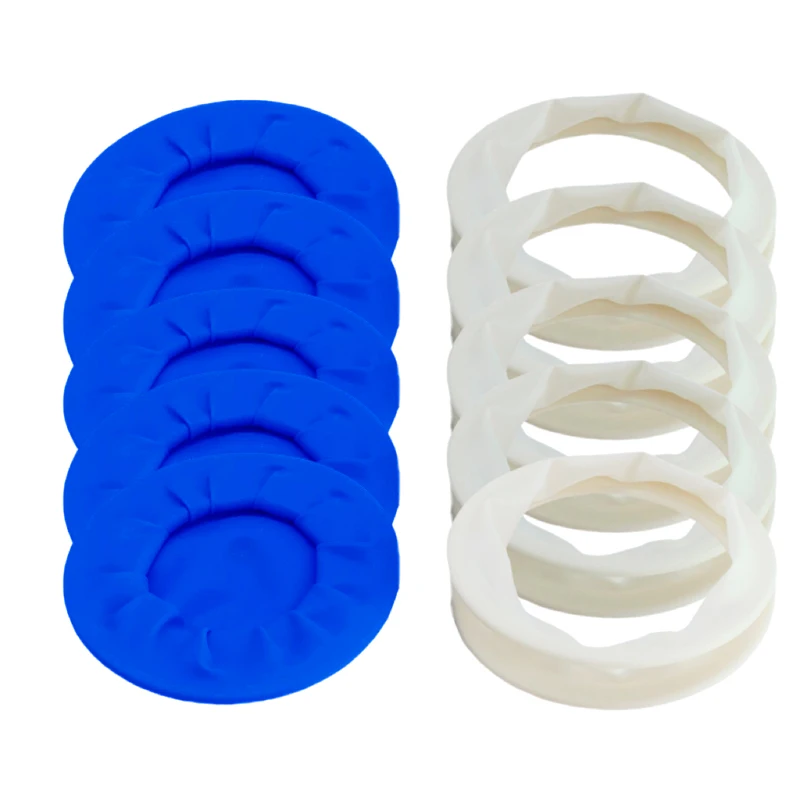 5Pcs Dental Rubber Disposable Sterile Mouth Opener Oral Cheek Retractor Expander Rubber Barrier Dentistry Teeth Whitening Tools