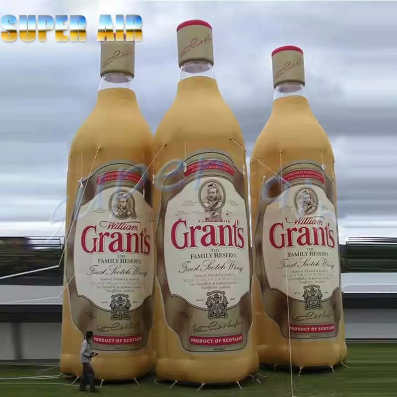 Énorme bouteille gonflable pour décoration publicitaire, design Unique, offre spéciale