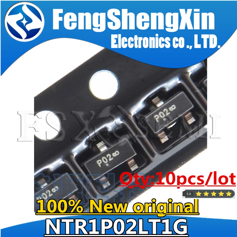 10pcs/lot NEW NTR1P02LT1G NTR1P02 P02 SOT-23 Power MOSFET