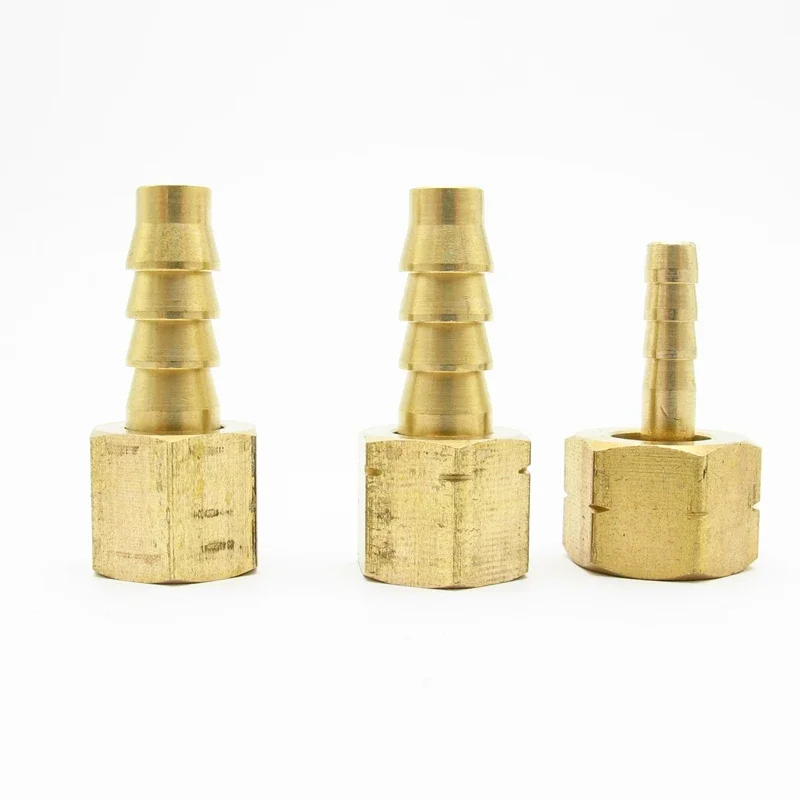 

6mm 8mm 10mm Hose Barb x M10 M12 M14 M16 Metric Left Hand Female Thread Brass Pipe Fitting Coupler Connector Adapter