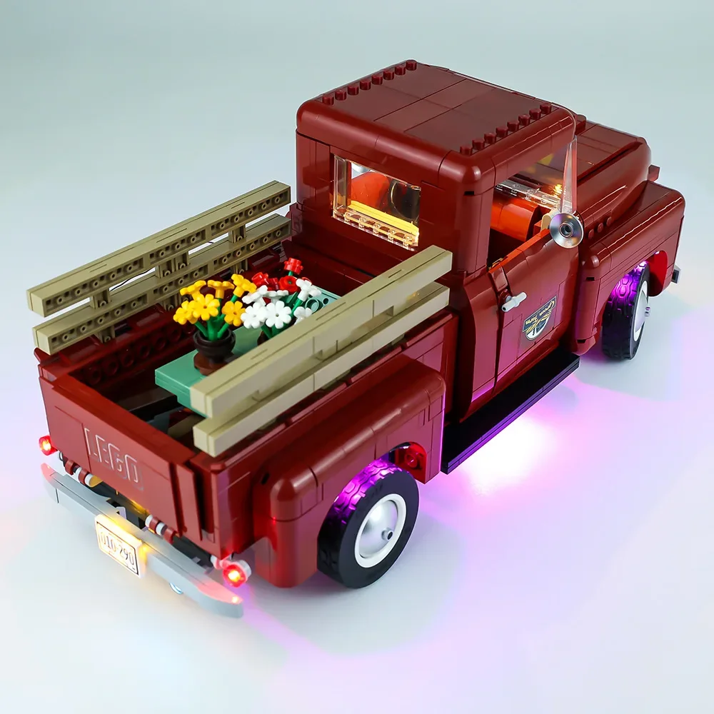 No Building Blocks Lamp Lighting for Pickup Truck 10290 DIY Toys Gift Only Lighting Set