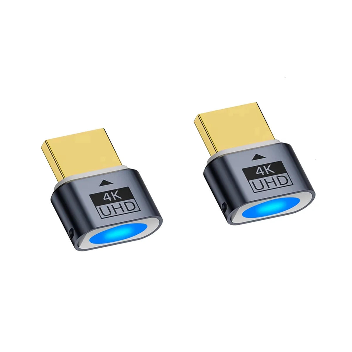 OOKU-2Pcs HDMI-Compatible Dummy Plug 4K HDR Virtual Monitor EDID Headless Ghost Emulator Support 4k 60Hz 1080 120Hz A